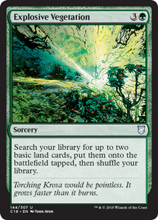Explosive Vegetation (Commander 2018) Light Play