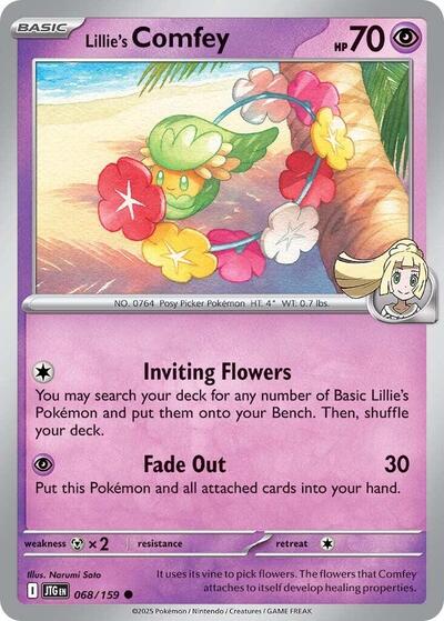 Lillie's Comfey (SV09: Journey Together) Near Mint Reverse Holofoil