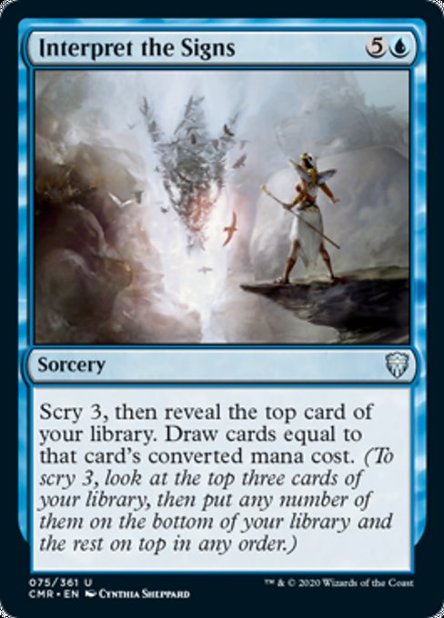 Interpret the Signs (Commander Legends) Light Play Foil