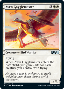 Aven Gagglemaster (Magic 2021 Core Set) Light Play Foil
