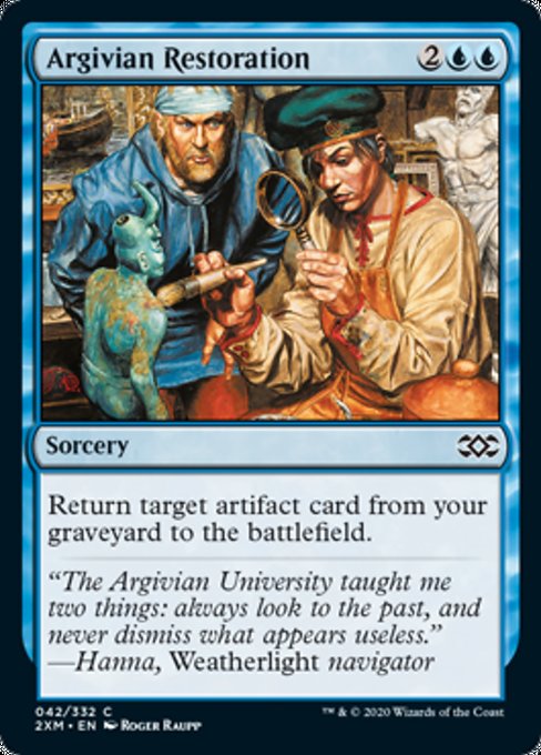 Argivian Restoration (Double Masters) Light Play Foil