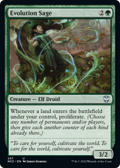 Evolution Sage (Commander: Streets of New Capenna) Light Play