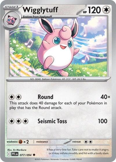 Wigglytuff - 077 (ME02: Phantasmal Flames) Near Mint Reverse Holofoil