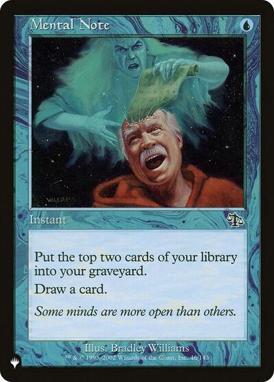 Mental Note (The List) Near Mint