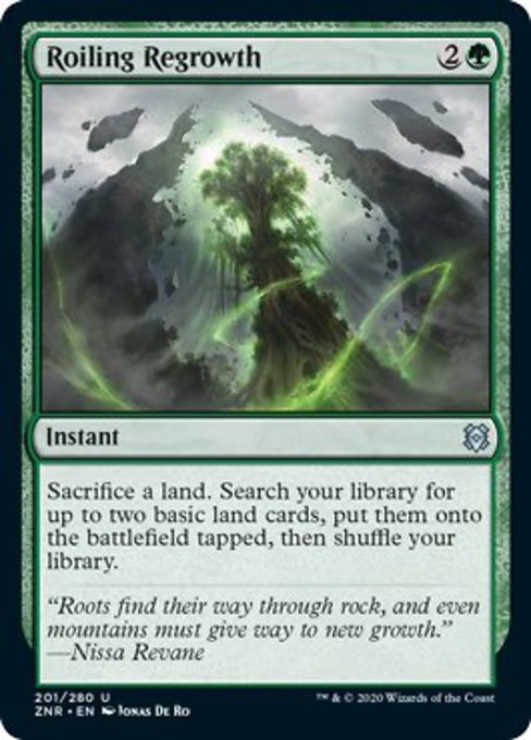Roiling Regrowth (Zendikar Rising) Light Play