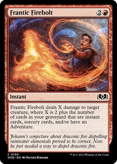 Frantic Firebolt (Wilds of Eldraine) Light Play Foil