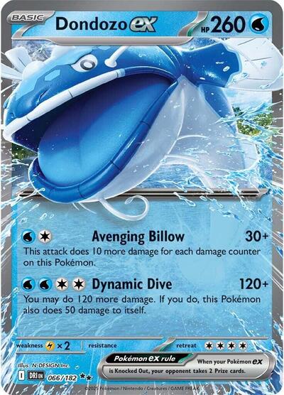 Dondozo ex - 066 (SV10: Destined Rivals) Near Mint Holofoil