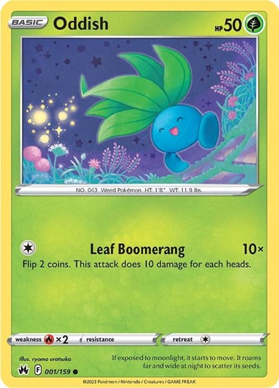 Oddish (Crown Zenith) Near Mint