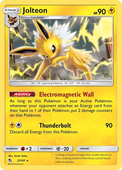 Jolteon (Hidden Fates) Near Mint Reverse Holofoil