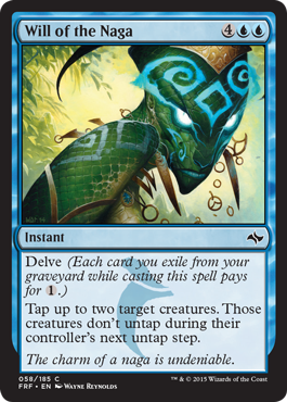 Will of the Naga (Fate Reforged) Light Play Foil