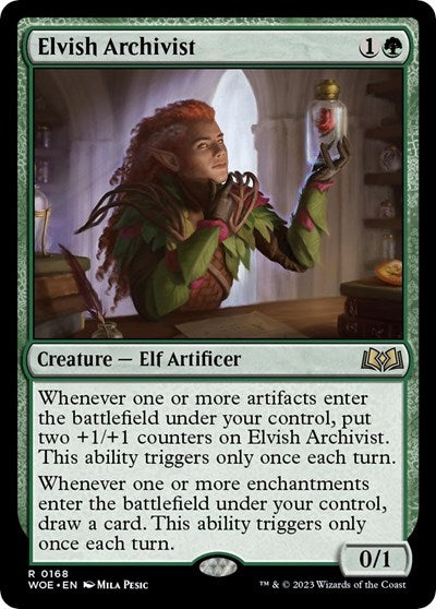Elvish Archivist (Wilds of Eldraine) Light Play