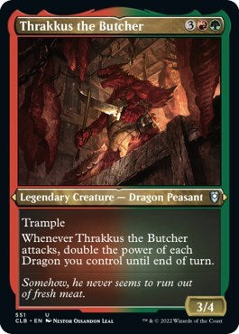 Thrakkus the Butcher (Etched Foil) (Commander Legends: Battle for Baldur's Gate) Near Mint Foil