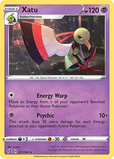 Xatu (SWSH02: Rebel Clash) Near Mint Reverse Holofoil