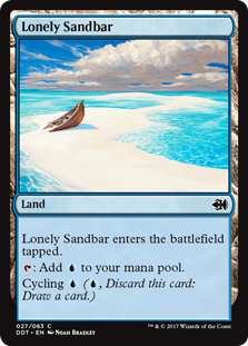 Lonely Sandbar (Duel Decks: Merfolk vs Goblins) Light Play
