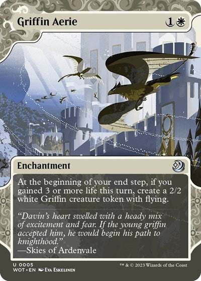 Griffin Aerie (Wilds of Eldraine: Enchanting Tales) Near Mint Foil