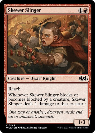 Skewer Slinger (Wilds of Eldraine) Near Mint Foil