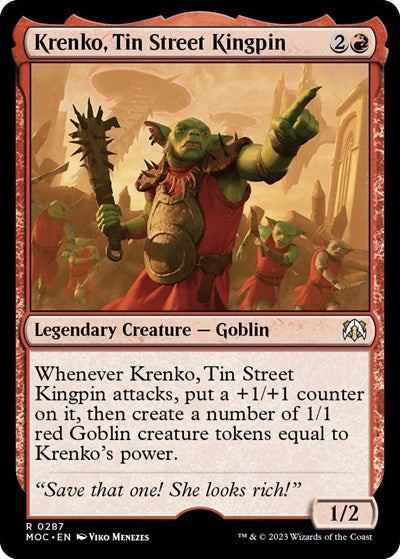 Krenko, Tin Street Kingpin (Commander: March of the Machine) Near Mint