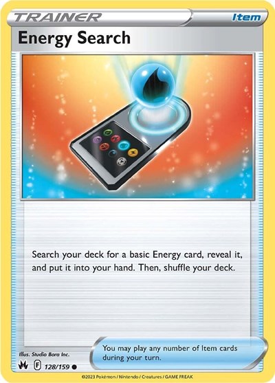 Energy Search (Crown Zenith) Near Mint Reverse Holofoil