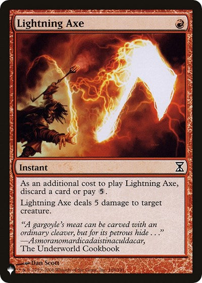 Lightning Axe (The List) Light Play