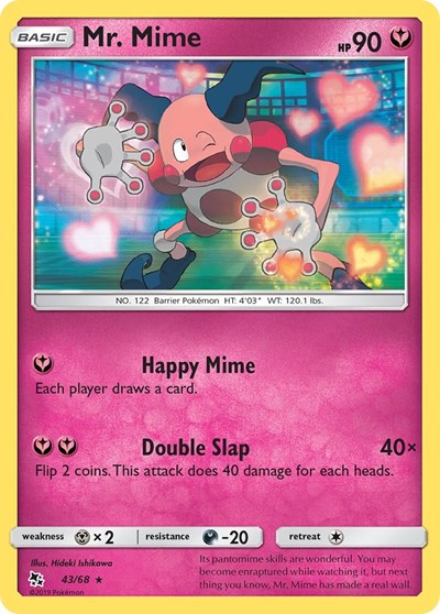 Mr. Mime (Hidden Fates) Near Mint Reverse Holofoil