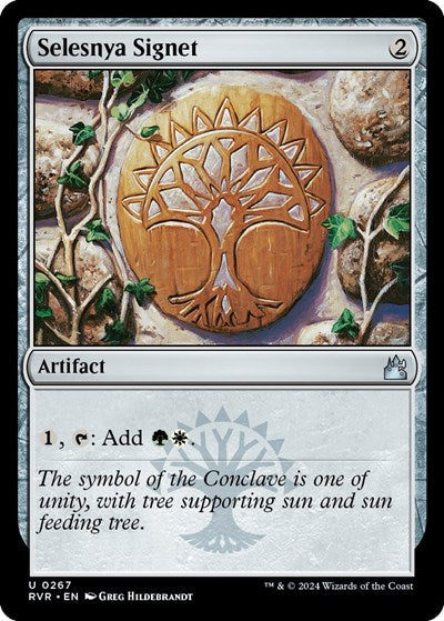 Selesnya Signet (Ravnica Remastered) Light Play