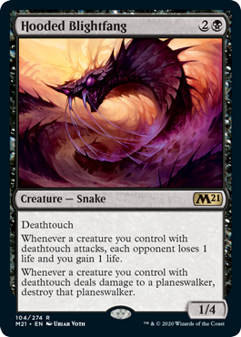 Hooded Blightfang (Magic 2021 Core Set) Near Mint