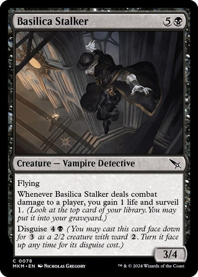 Basilica Stalker (Murders at Karlov Manor) Light Play Foil