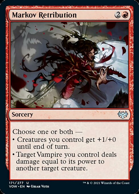 Markov Retribution (Innistrad: Crimson Vow) Light Play Foil