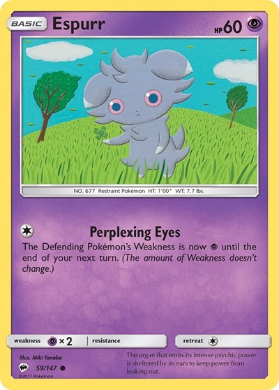 Espurr (SM - Burning Shadows) Near Mint