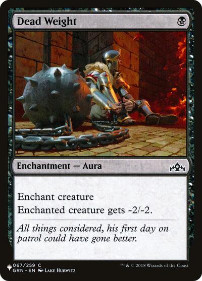 Dead Weight (The List) Near Mint