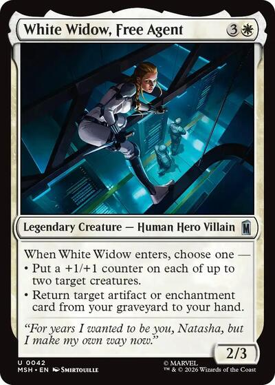 White Widow, Free Agent (Marvel Super Heroes) Near Mint