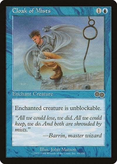 Cloak of Mists (Urza's Saga) Light Play