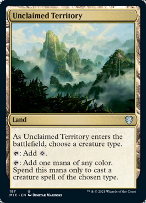 Unclaimed Territory (Commander 2021 Midnight Hunt) Near Mint
