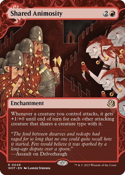 Shared Animosity (Wilds of Eldraine: Enchanting Tales) Near Mint Foil