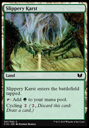 Slippery Karst (Commander 2015) Light Play