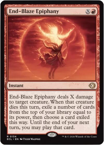 End-Blaze Epiphany (Lorwyn Eclipsed) Near Mint Foil