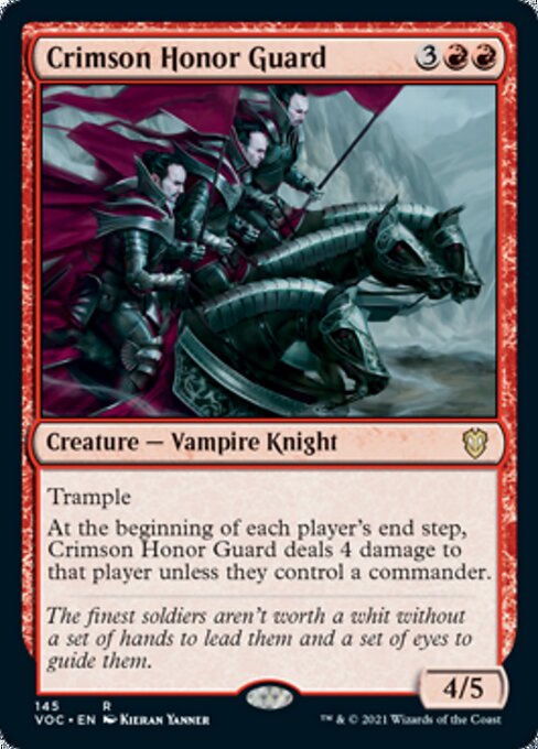Crimson Honor Guard (Commander 2021 Crimson Vow) Light Play