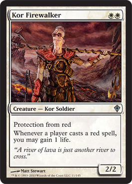 Kor Firewalker (Worldwake) Light Play