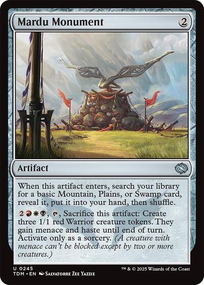 Mardu Monument (Tarkir: Dragonstorm) Near Mint Foil