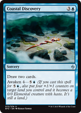 Coastal Discovery (Battle for Zendikar) Light Play Foil