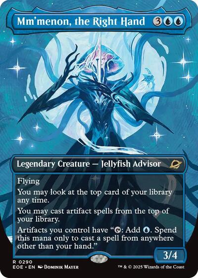 Mm'menon, the Right Hand (Borderless) (Edge of Eternities) Near Mint