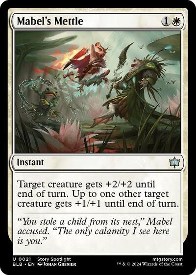 Mabel's Mettle (Bloomburrow) Near Mint Foil