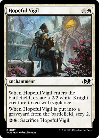 Hopeful Vigil (Wilds of Eldraine) Light Play Foil