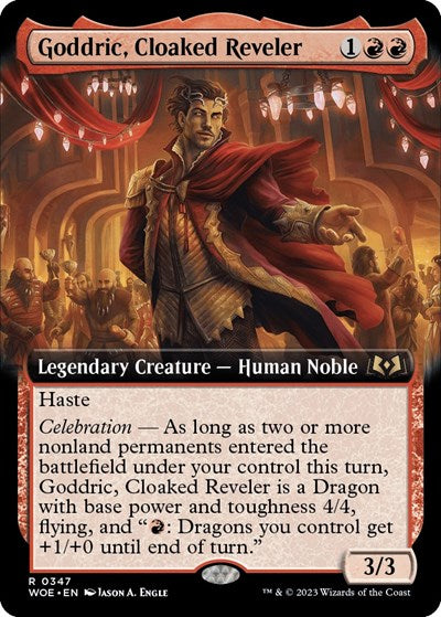Goddric, Cloaked Reveler (Extended Art) (Wilds of Eldraine) Near Mint
