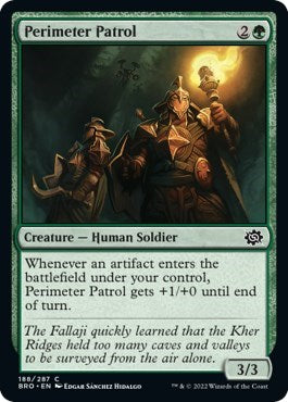 Perimeter Patrol (The Brothers' War) Near Mint Foil
