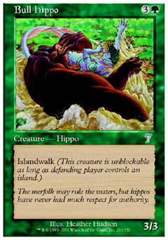 Bull Hippo (7th Edition) Light Play