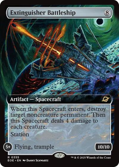 Extinguisher Battleship (Extended Art) (Edge of Eternities) Near Mint