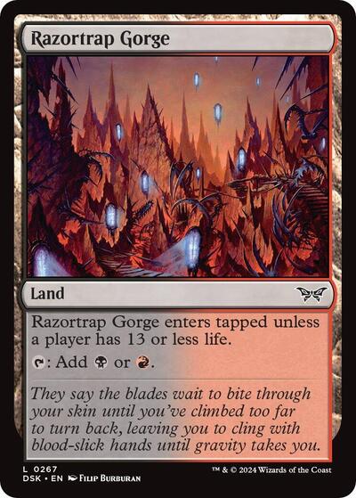 Razortrap Gorge (Duskmourn: House of Horror) Near Mint Foil