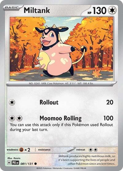 Miltank (SV: Prismatic Evolutions) Near Mint Reverse Holofoil