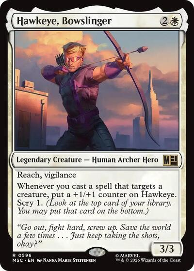 Hawkeye, Bowslinger (Commander: Marvel Super Heroes) Near Mint Foil
